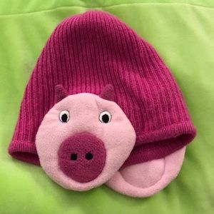 Portolano Kids Winter Hat w/ Pig Ear Covers 1-3 Yr